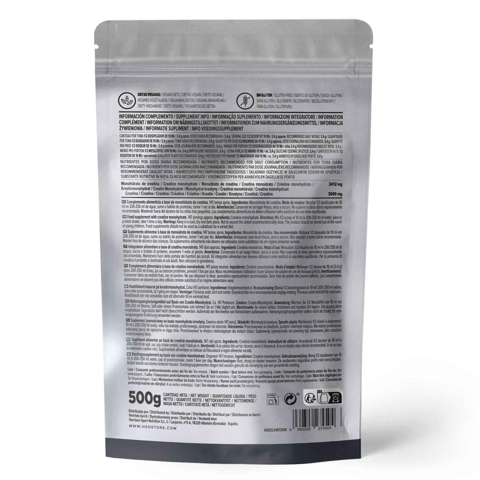 HSN Creatine Monohydrate Powder (200 mesh)